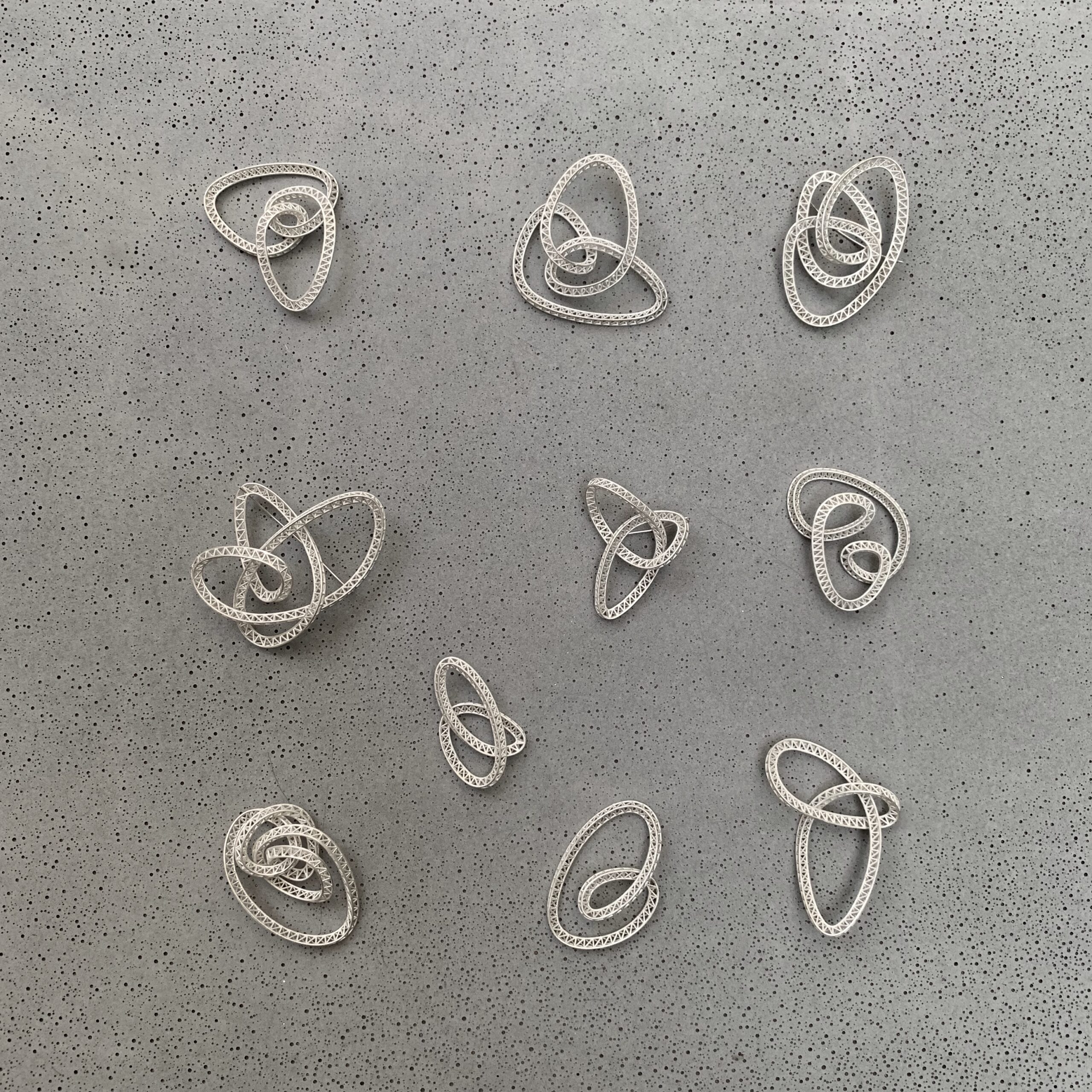 structure series - brooch