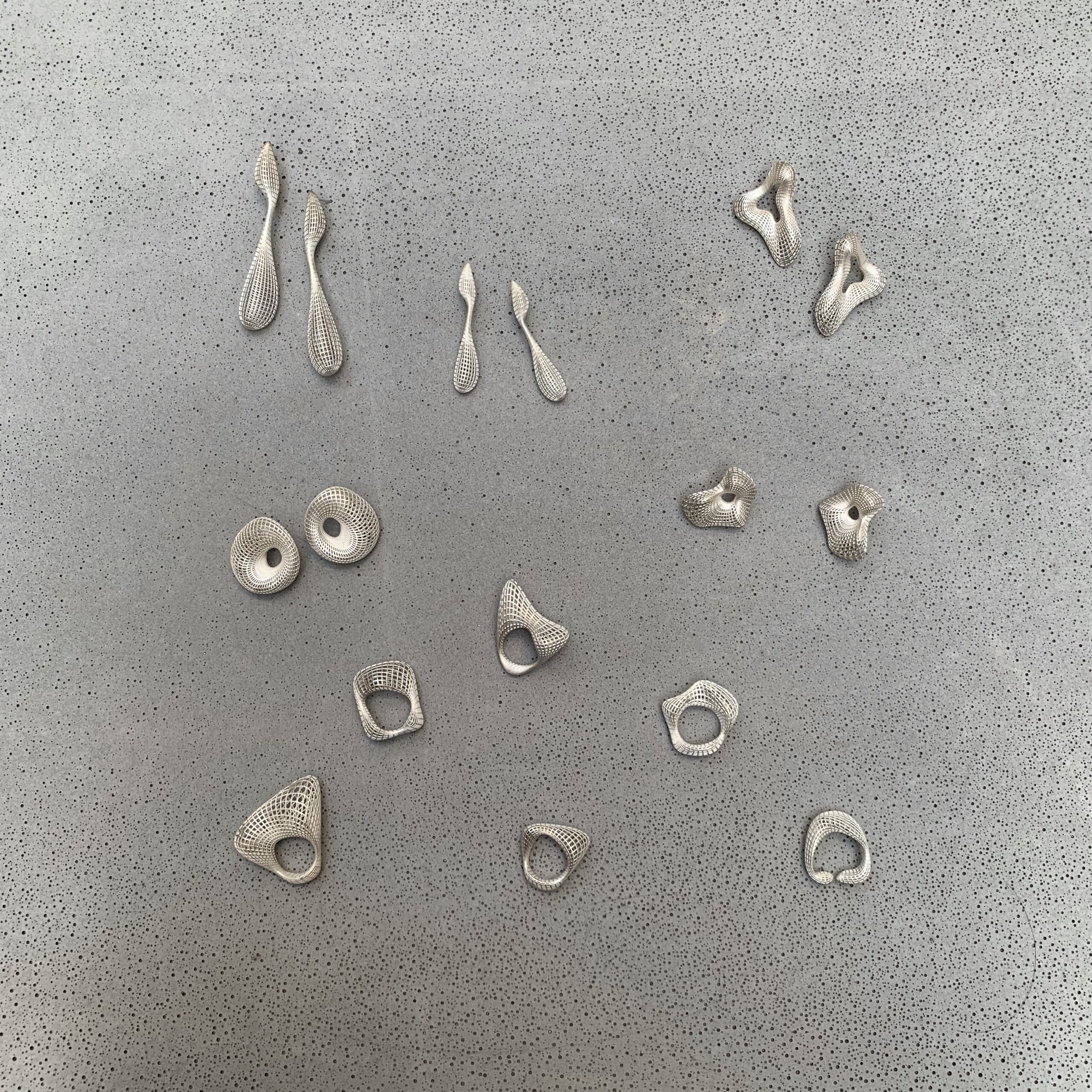 frame series - ring and earring