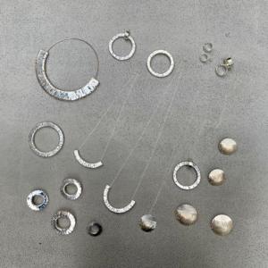 lamp net series - earring, necklace, bracelet