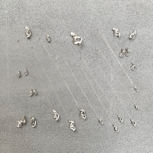 stair series - earring, necklace