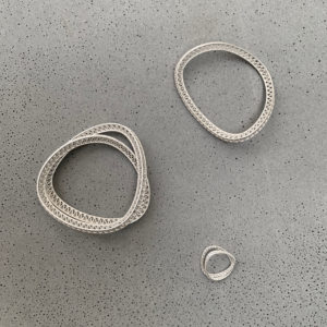 structure series - bracelet, ring