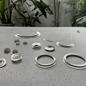 lamp fold series - ring, brooch, bracelet