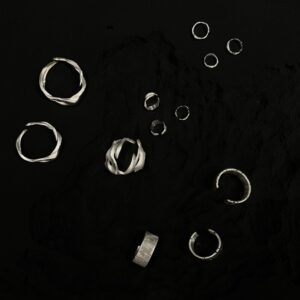 contour series - bracelet, ring